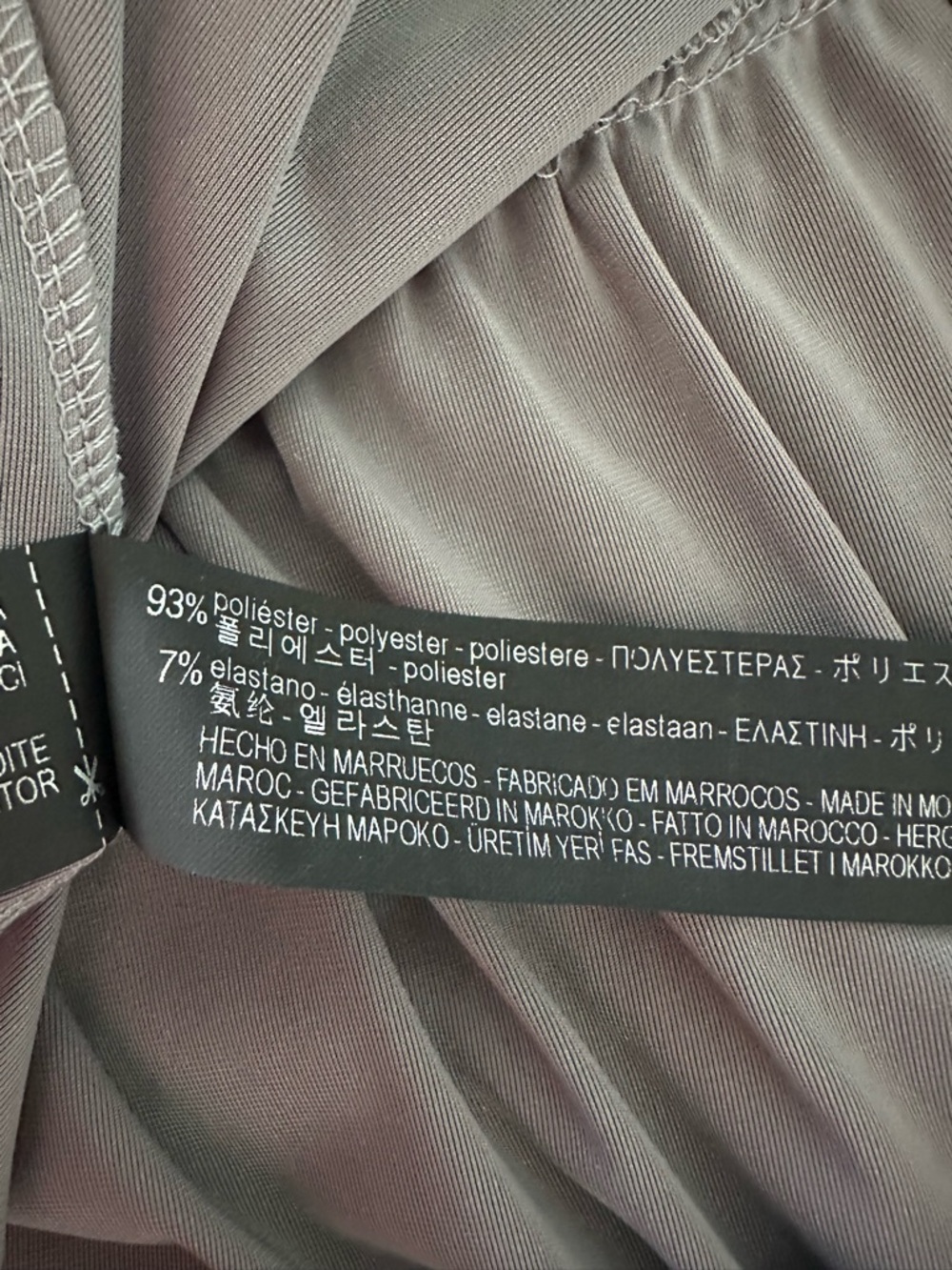 Zara Velvet Maxi Dress Spaghetti Straps Gray Silver Crushed Velour Boho Size M - Picture 7 of 7